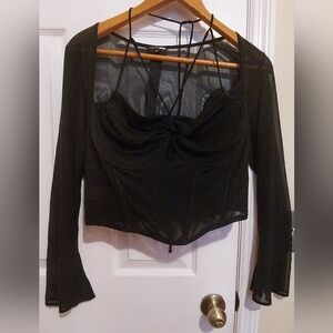 Melanie Mesh Corset Top